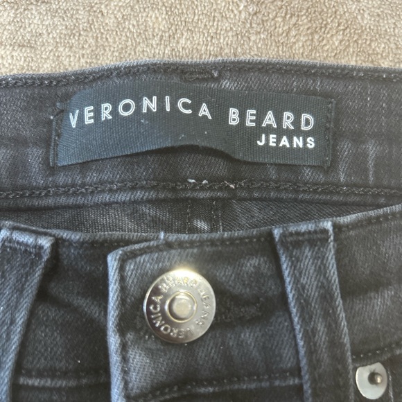 Veronica Beard Kate 10” Skinny Jeans Black Raven Wash women’s Size 24 Stretch - Picture 4 of 12